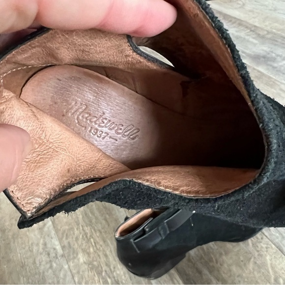 Madewell Charley Collar Block Heel Leather & Suede Boots - Picture 14 of 15